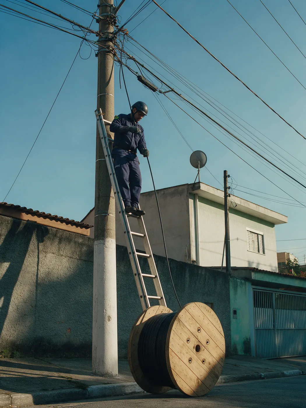 Saiu o rádio, entrou a fibra.
