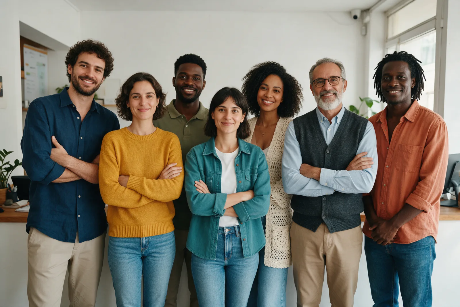 Equipe da Horizonte Net reunida na loja de Pouso Alegre